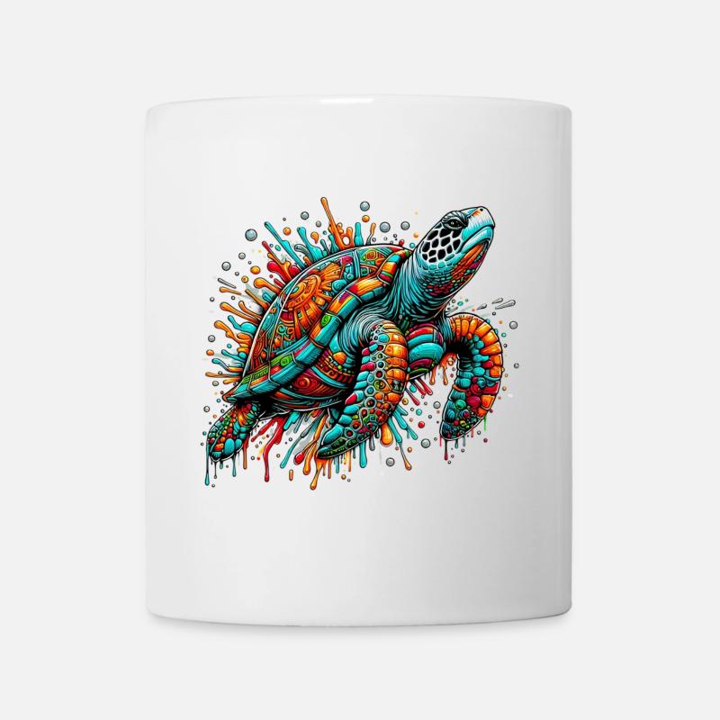 Schildkröte - Tasse - Weiß