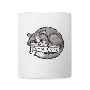 Cat_Just vous fourrure - Mug blanc - blanc - Devant