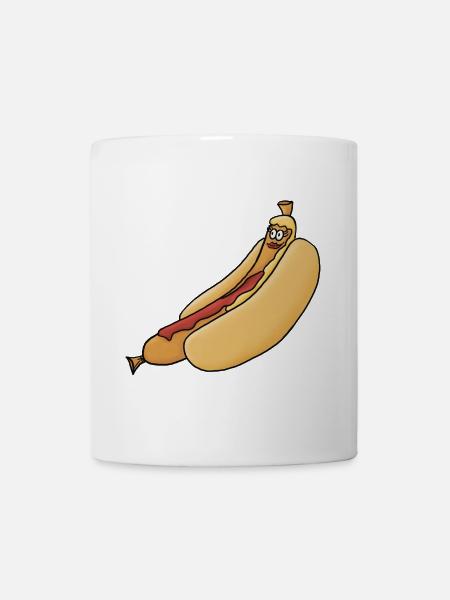 relaxed bockwurst in a bun - Mug - white