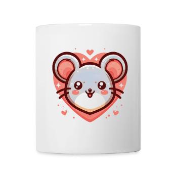 Mouse Heart - Mug - white - Front