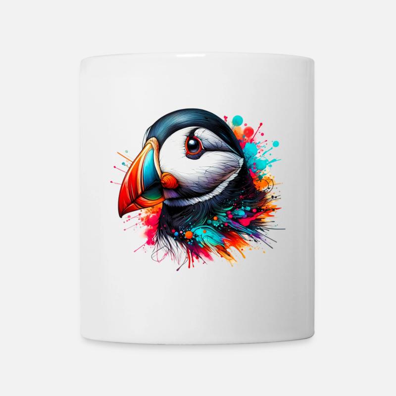 Papageitaucher - Tasse - Weiß