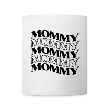 Bonheur des mères Maman Rétro Hippie pour la fête des mères - Mug blanc - blanc - Devant