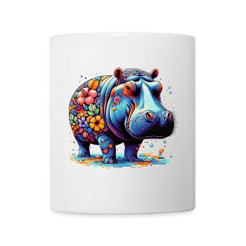 Nilpferd - Tasse - Weiß - Vorne