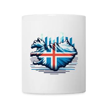 islande Islande 9 - Mug blanc - blanc - Devant