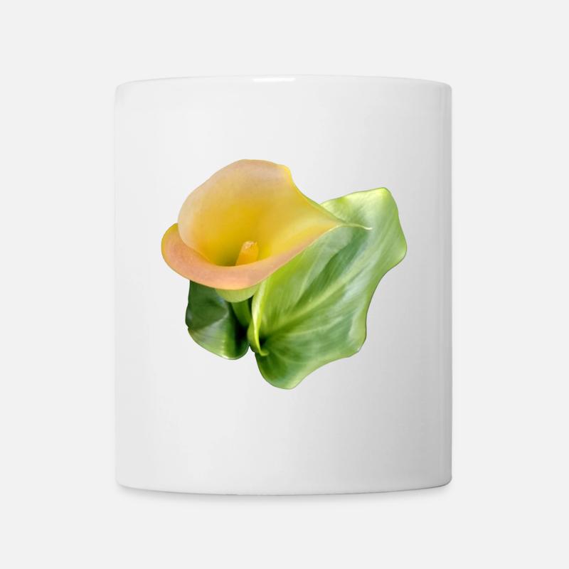 YELLOW CALLA LILY - Mug - white