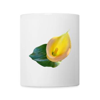 LYS CALLA JAUNE - Mug blanc - blanc - Devant