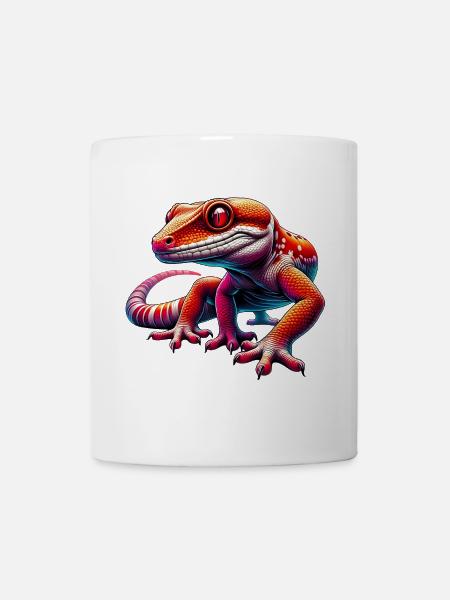 Gecko - Tasse - Weiß