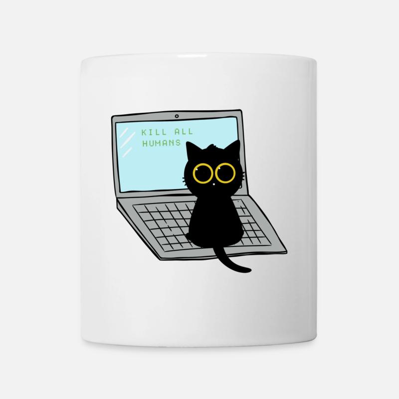 Tuez tous les humains Chat - Mug blanc - blanc