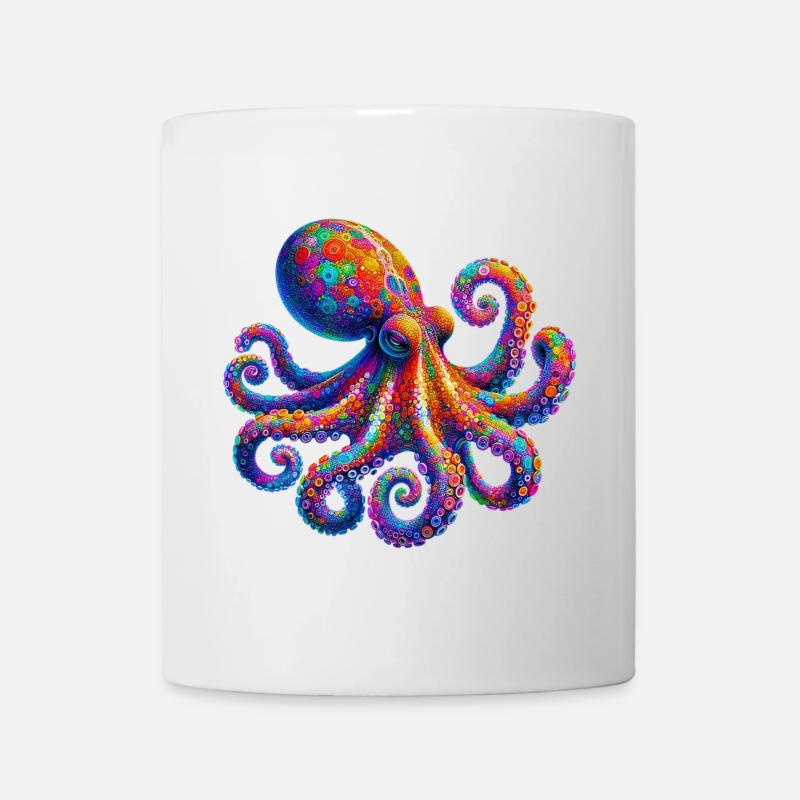 Krake - Tasse - Weiß