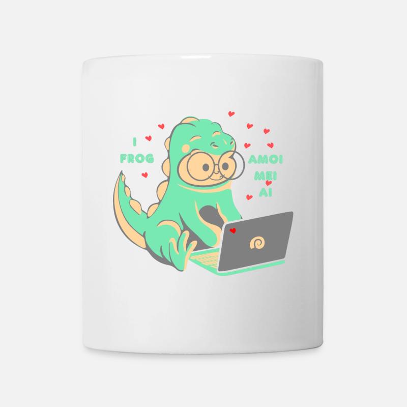 Love 💘 I frog amoi mai AI - Mug blanc - blanc