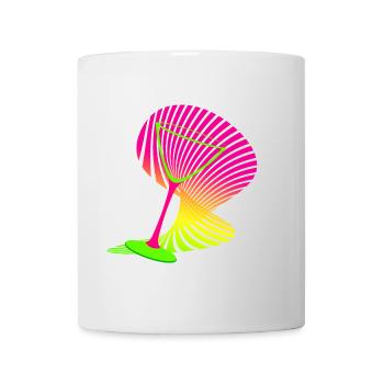 Verre à cocktail forme néon - Mug blanc - blanc - Devant