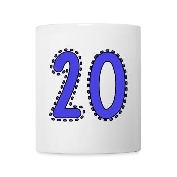 20. 20 YEARS. 20th ANNIVERSARY. 20 YEARS ANNIVERSARY. - Mug - white - Front