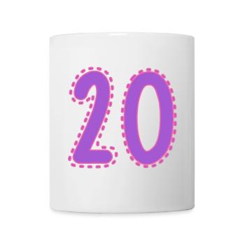 20. 20 YEARS. 20th ANNIVERSARY. 20 YEARS ANNIVERSARY. - Mug - white - Front