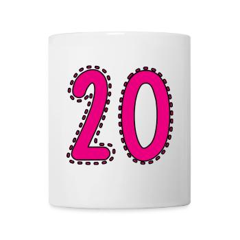20. 20 YEARS. 20th ANNIVERSARY. 20 YEARS ANNIVERSARY. - Mug - white - Front