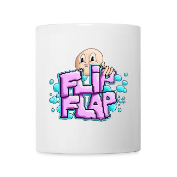 Spaßiger Graffiti-Bubble Flip - Tasse - Weiß - Vorne