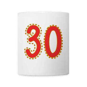 30. 30 YEARS. 30th ANNIVERSARY. 30 YEARS ANNIVERSARY. - Mug - white - Front