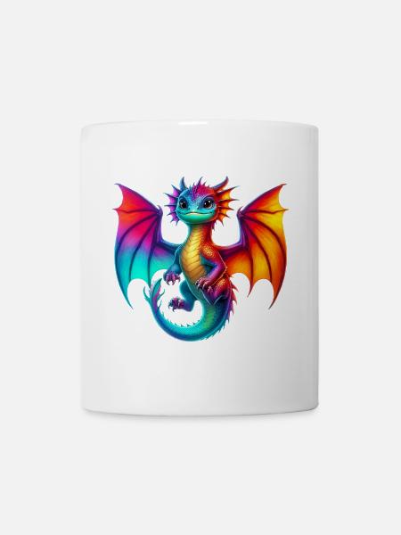 Drache - Tasse - Weiß