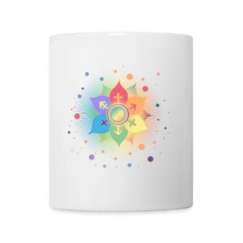 Blossom with Gender Symbols: Pride & Belonging - Mug - white - Front