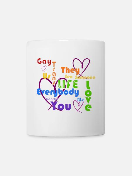 LGBTQ Life Love Colorful - Mug - white