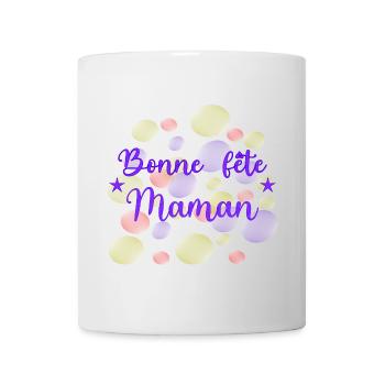 MOTHER'S DAY. HEART. HAPPY BIRTHDAY. MOM - Mug - white - Front