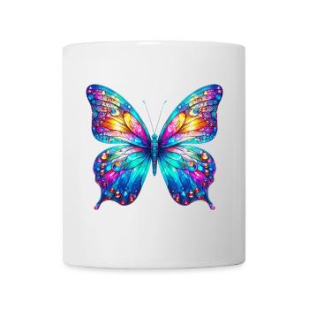 Schmetterling - Tasse - Weiß - Vorne
