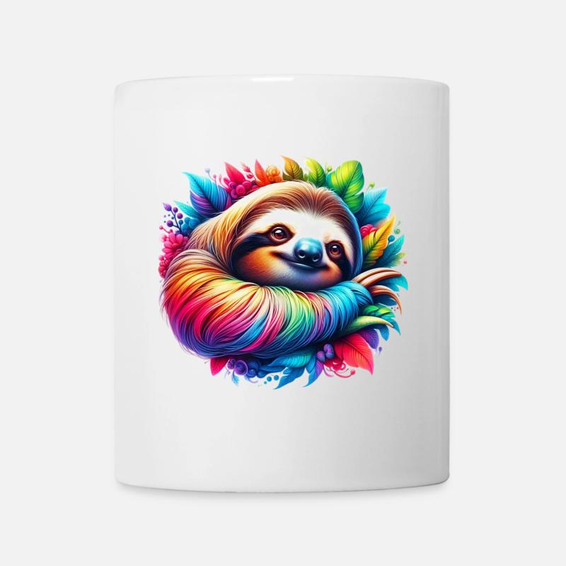Faultier - Tasse - Weiß