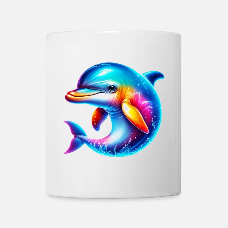 Delfin - Tasse - Weiß
