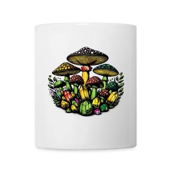 magical mushrooms and crystals - Mug - white - Front