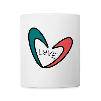 LOVE. HEART. HEARTS. HEART. FATHER's DAY - Mug - white - Front