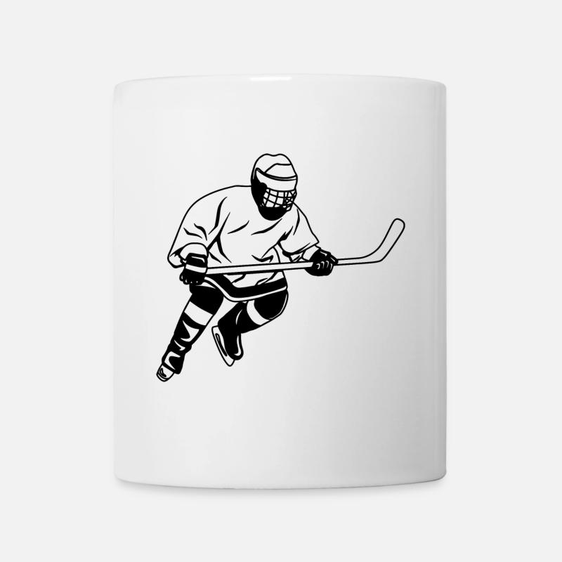 Ishockey kunstværk - Kop/krus - hvid