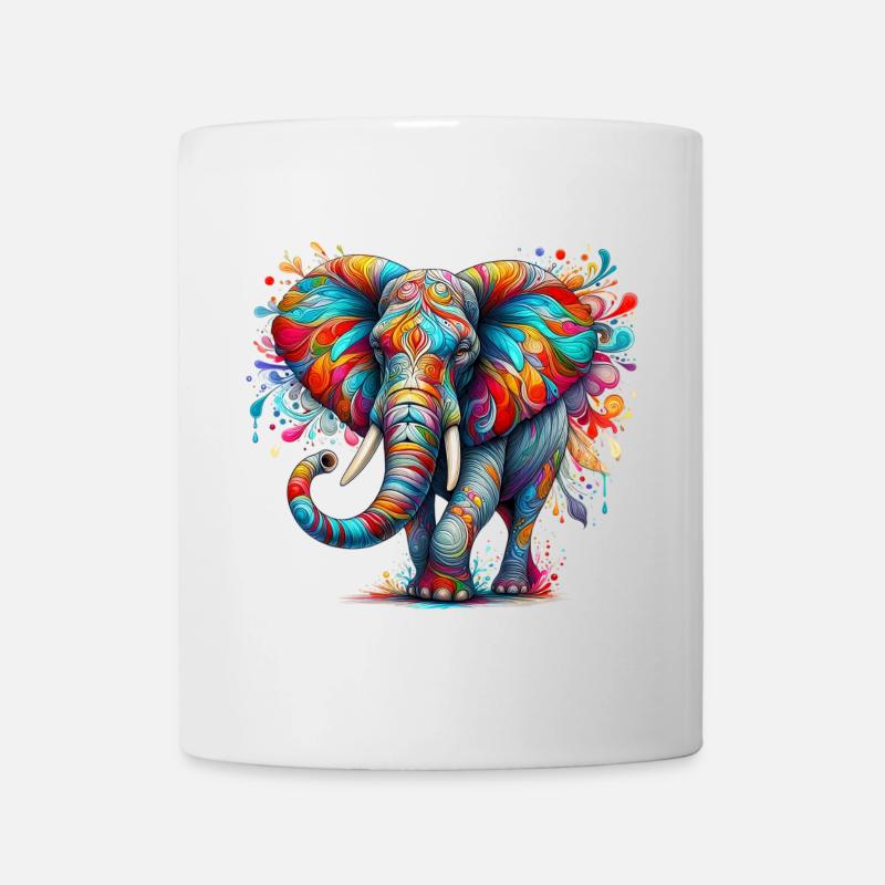 Elefant - Tasse - Weiß