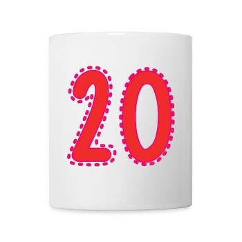 20. 20 YEARS. 20th ANNIVERSARY. 20 YEARS ANNIVERSARY. - Mug - white - Front