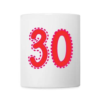 30. 30 YEARS. 30th ANNIVERSARY. 30 YEARS ANNIVERSARY. - Mug - white - Front