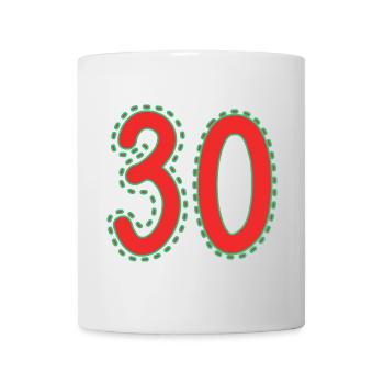 30. 30 YEARS. 30th ANNIVERSARY. 30 YEARS ANNIVERSARY. - Mug - white - Front