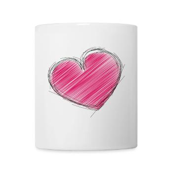 HERZ. PAPA. MAMA. Junggesellinnenabschied. BEBE. KIND. HERZ. FEST - Tasse - Weiß - Vorne