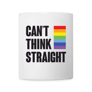 LGBTQ-Pride-Monat - Ich kann nicht klar denken - Tasse - Weiß - Vorne