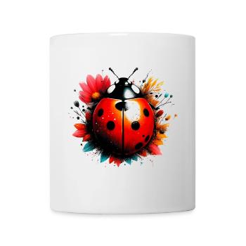 Coccinelle - Mug blanc - blanc - Devant