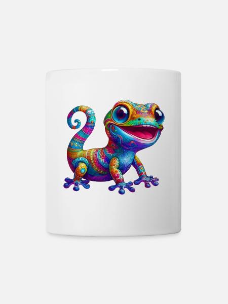 Gecko - Tasse - Weiß
