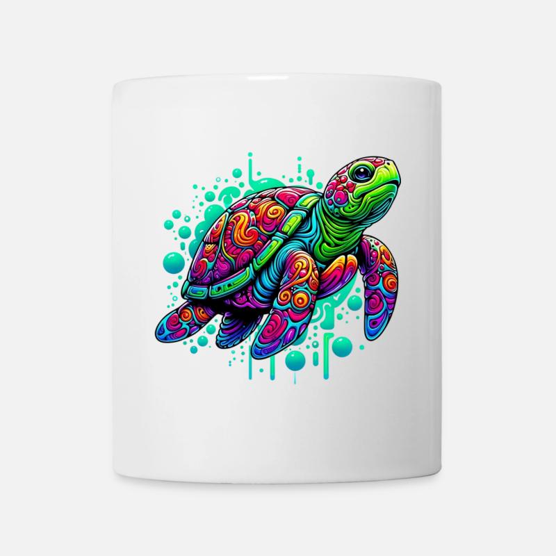 Schildkröte - Tasse - Weiß