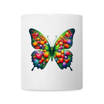 Schmetterlingstulpen-Tulpen Holland - Tasse - Weiß - Vorne