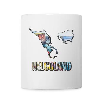Watercolor Map of Heligoland - Mug - white - Front