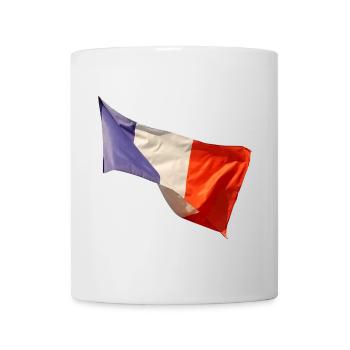 Bleu, blanc, drapeau rouge - Mug blanc - blanc - Devant