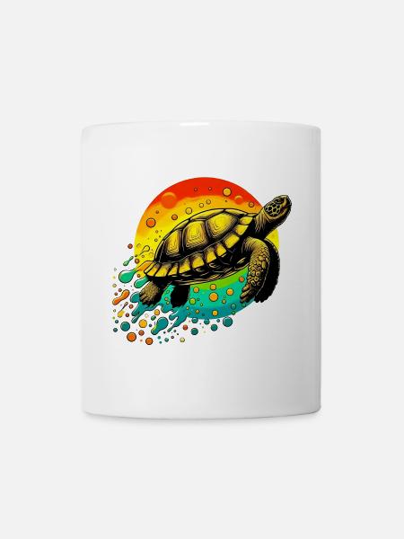 Schildkröte - Tasse - Weiß