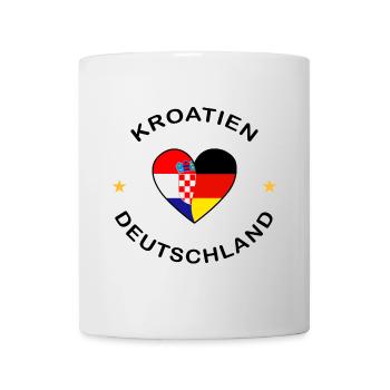 Croatia and Germany Heart - Mug - white - Front