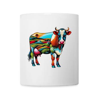 Vache - Mug blanc - blanc - Devant