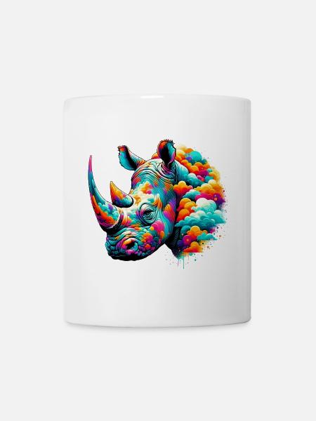 Nashorn - Tasse - Weiß
