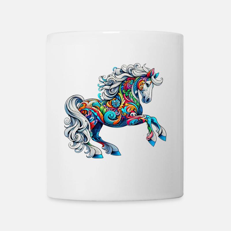 Pferd - Tasse - Weiß