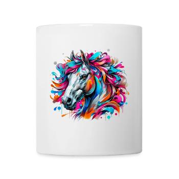 Pferd - Tasse - Weiß - Vorne