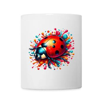 Coccinelle - Mug blanc - blanc - Devant