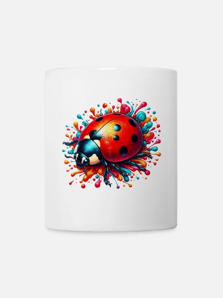 Marienkäfer - Tasse - Weiß